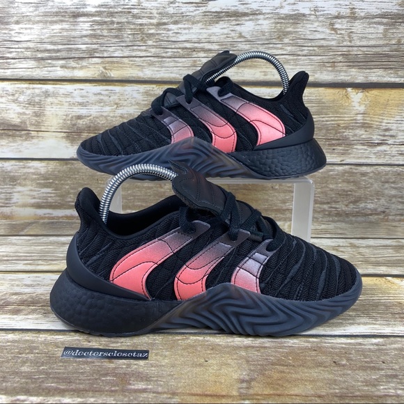 adidas pink & black sobakov trainers